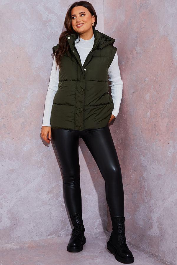 In The Style In The Style Multiway Shortline 4 In 1 Coat Olive