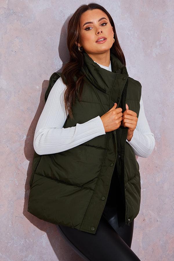 In The Style In The Style Multiway Shortline 4 In 1 Coat Olive