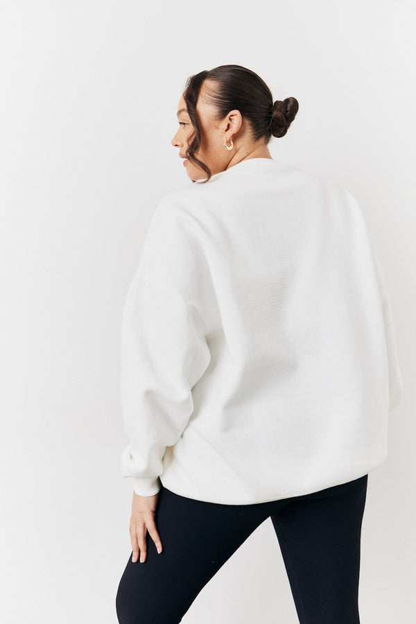 In The Style In The Style Off White Ciao Slogan Sweatshirt Off White