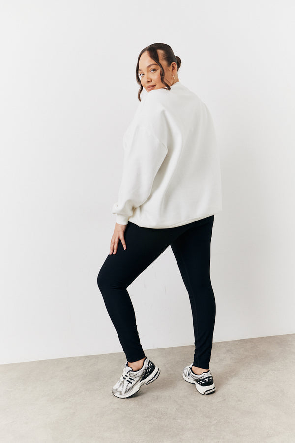 In The Style In The Style Off White Ciao Slogan Sweatshirt Off White