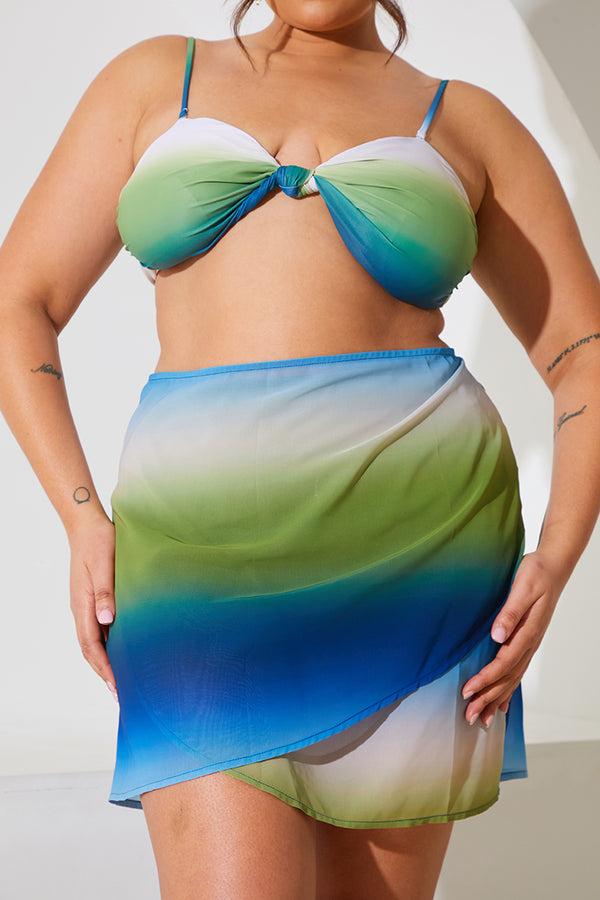 In The Style In The Style Ombre Print Tie Sarong Multi
