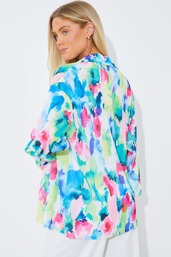 In The Style In The Style Printed Co-Ord Shirt Multi