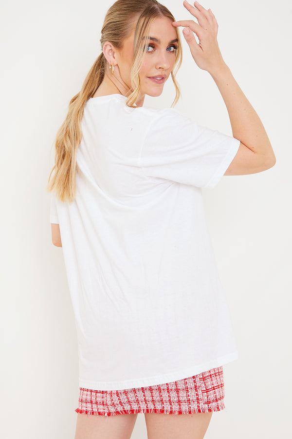 In The Style In The Style Rebellious Hope Standard Fit T-Shirt White