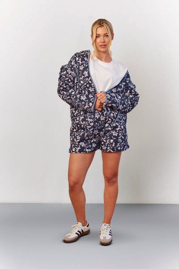 In The Style In The Style Reversible Printed Quilted Jacket Multi