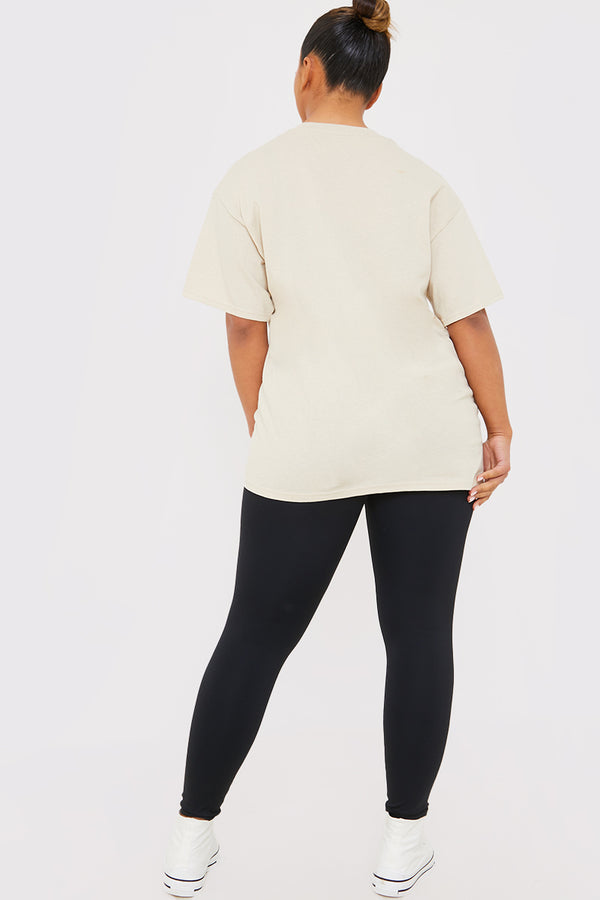 In The Style In The Style Ruched Bum High Waist Leggings Black