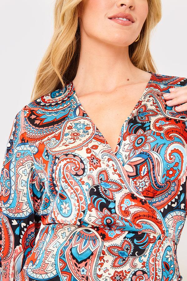 In The Style In The Style Satin Ruched Mini Dress Blue