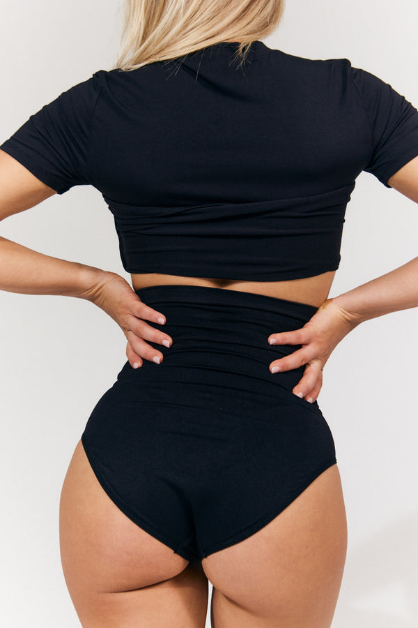 In The Style In The Style Seamless Snatched High Waist Shaper Pant Black