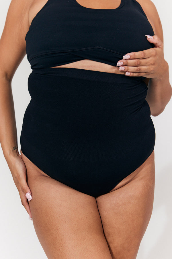 In The Style In The Style Seamless Snatched High Waist Shaper Pant Black