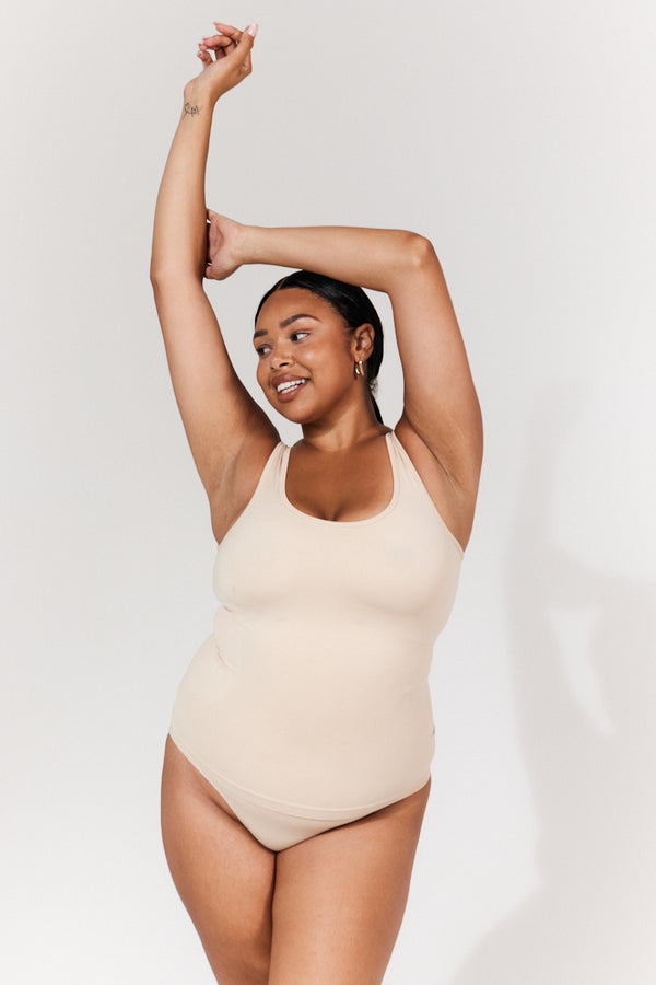 In The Style In The Style Seamless Snatched High Waist Shaper Pant Sand