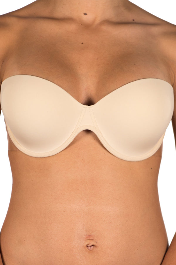 in the style In The Style Secret Winged Push Up Bra Beige