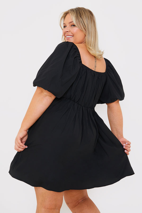 In The Style In The Style Short Puff Sleeve Smock White