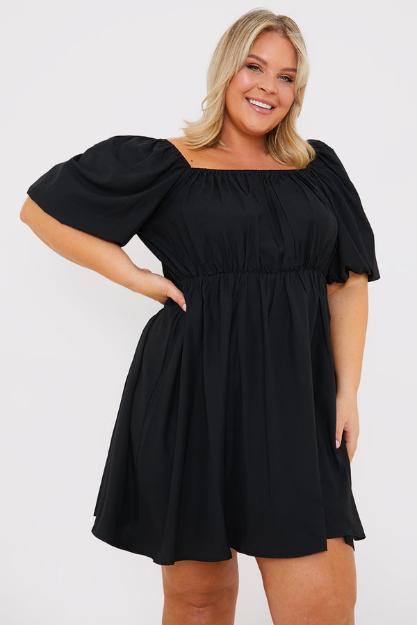 in the style In the Style Short Puff Sleeve Smock White