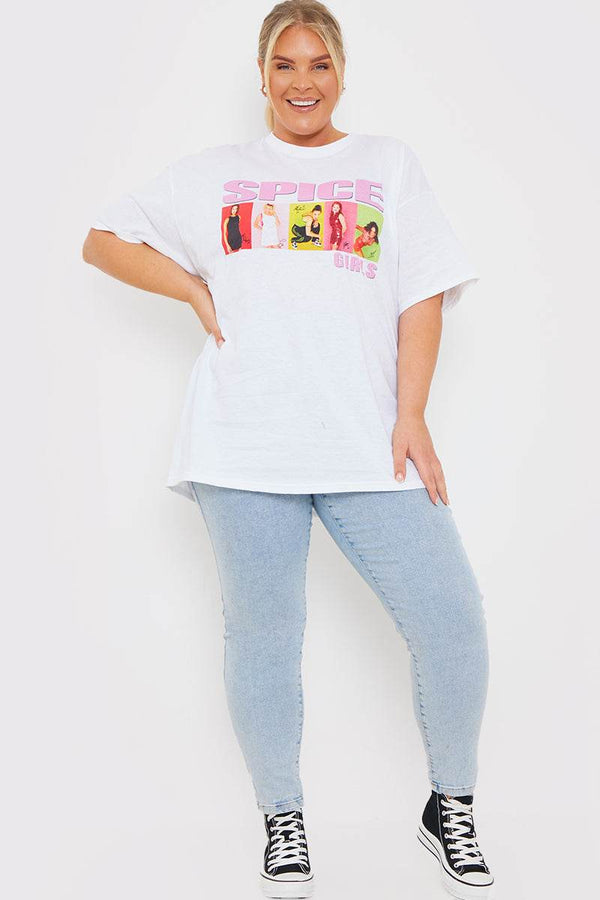 In The Style In The Style 'Spice Girls' Graphic T-Shirt White