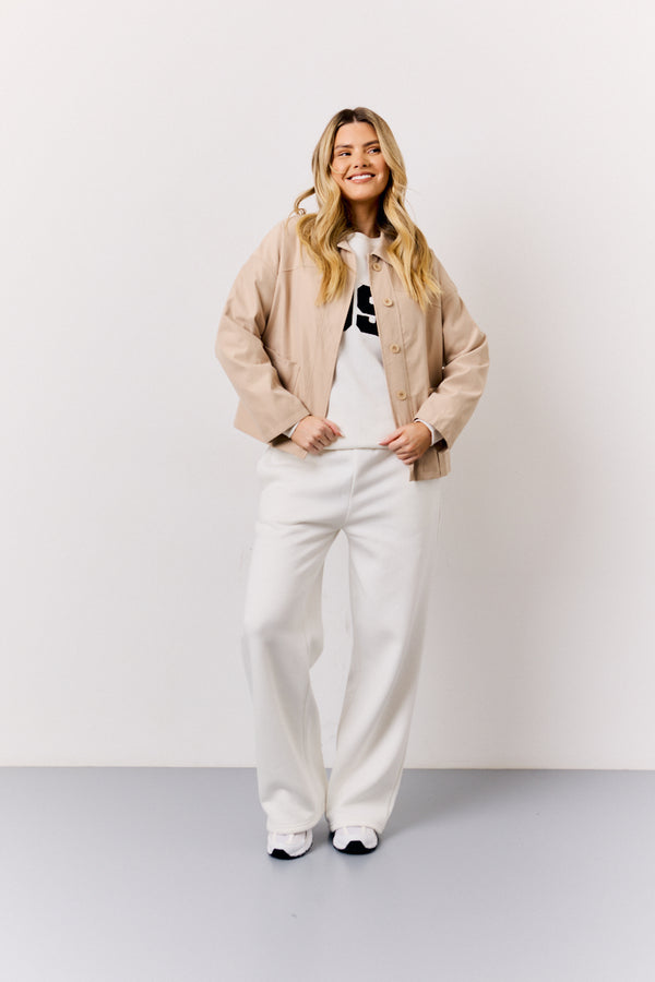 In The Style In The Style Stone Button Front Pocket Detail Jacket Stone