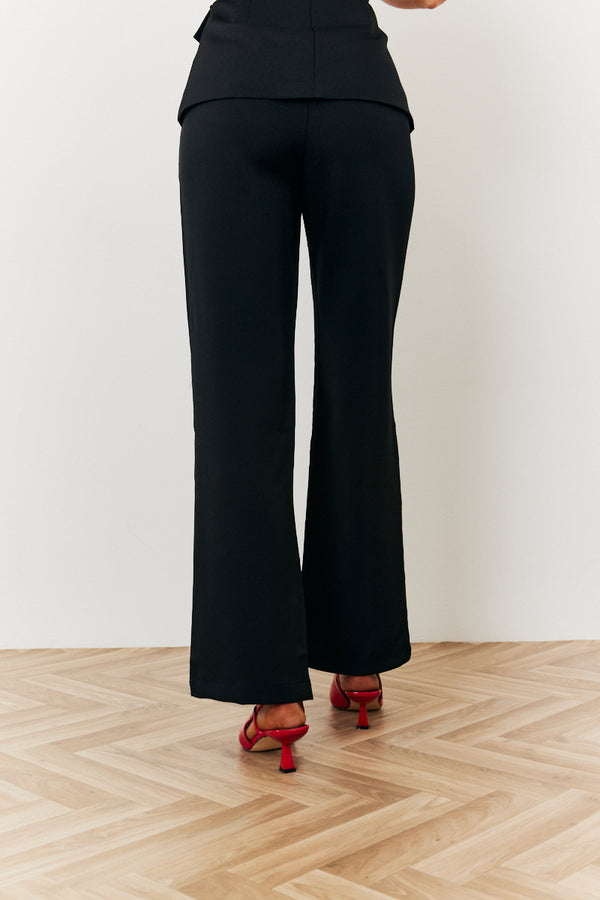 In The Style In The Style Straight Leg Co-Ord Trouser Black