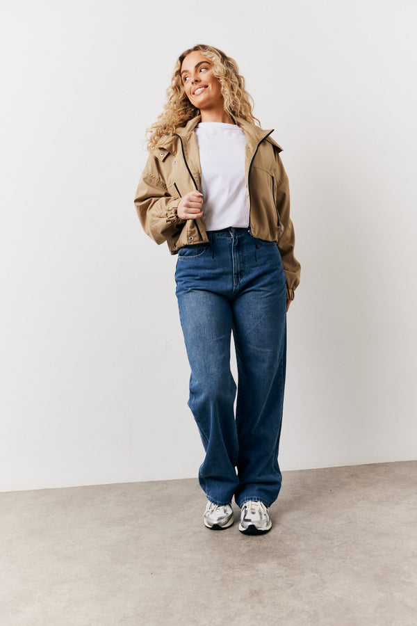 in the style In The Style Straight Leg Jeans Vintage blue