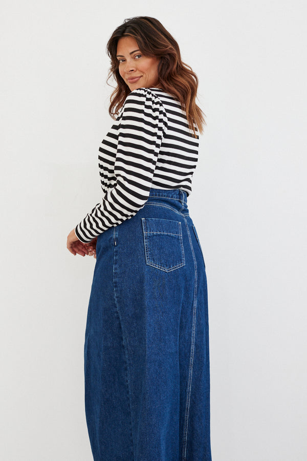 In The Style In The Style Striped Long Sleeve T-Shirt White