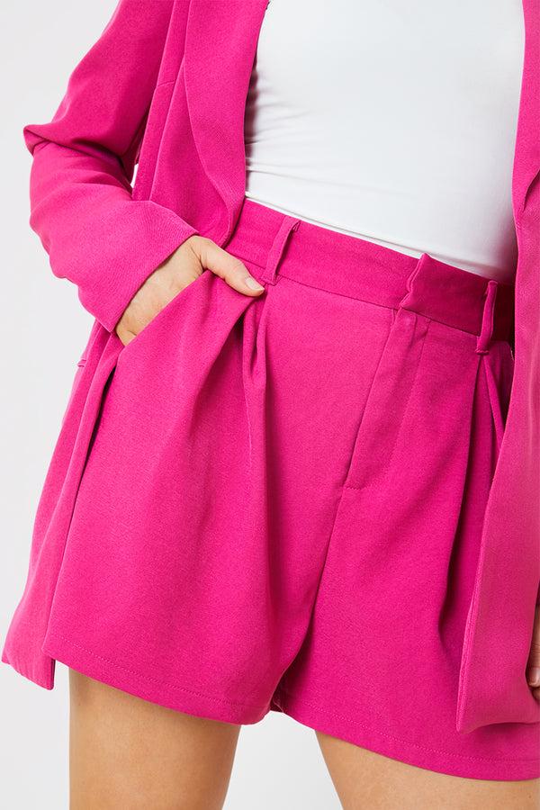 In The Style In The Style Tailored Co-Ord Shorts Pink