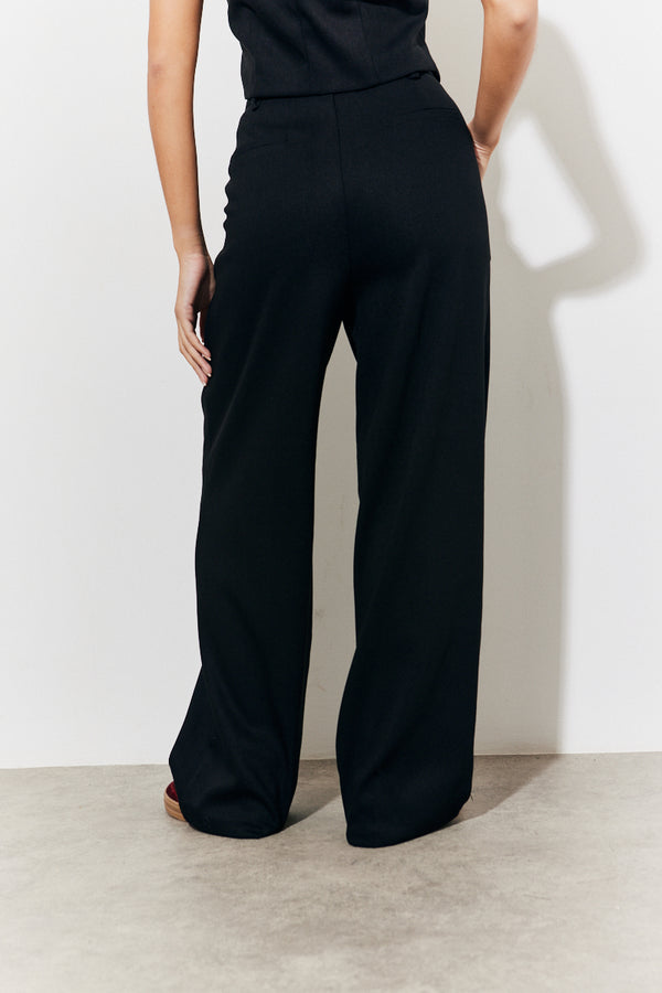 In The Style In The Style Tailored High Waist Trousers Black