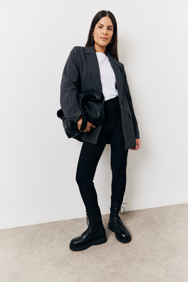 In The Style In The Style Tailored Pinstripe Co-Ord Blazer Grey