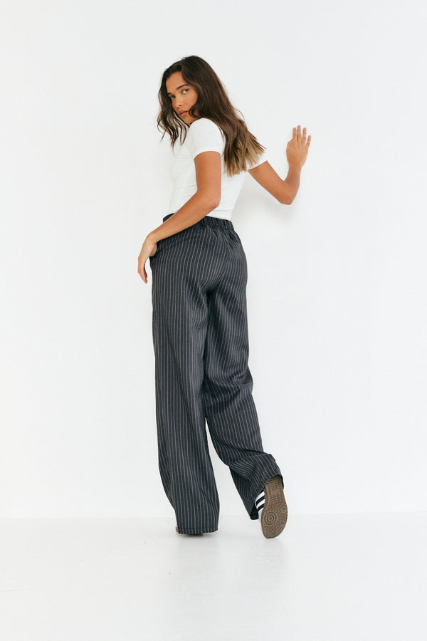 In The Style In The Style Tailored Pinstripe Co-Ord Trouser Grey