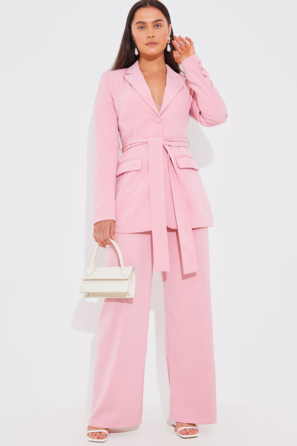in the style In The Style Tailored Trouser Light pink