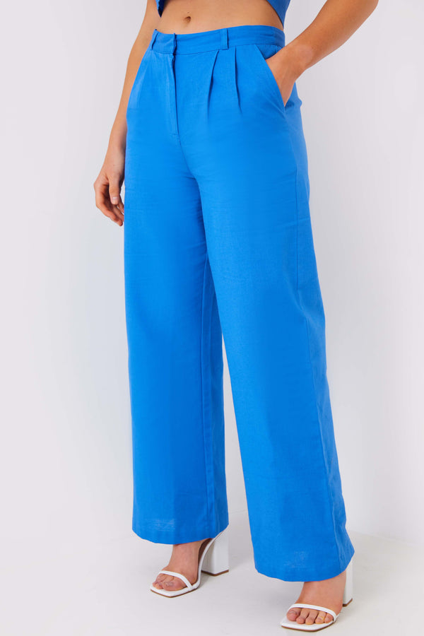 In The Style In The Style Tailored Wide Leg Co-Ord Trouser Blue