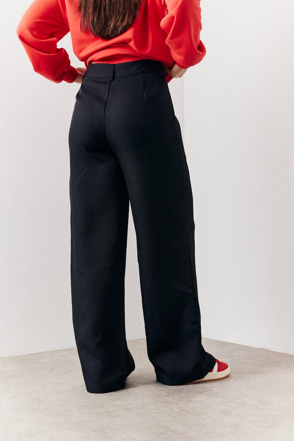 In The Style In The Style Tailored Wide Leg Trouser Black