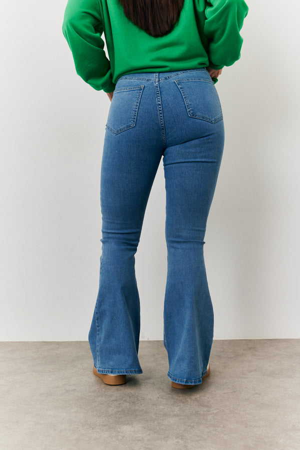 In The Style In The Style Thigh Shaper Kickflare Blue