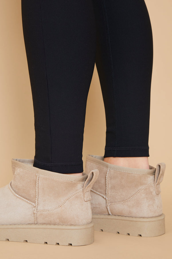 In The Style In The Style Ultra Mini Faux Suede Boot Camel