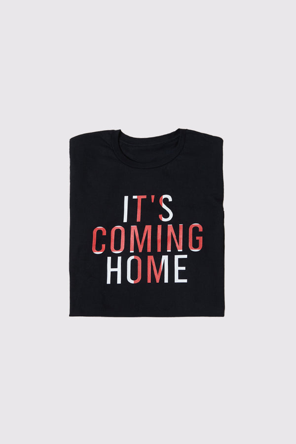 in the style In The Style Unisex It's Coming Home T-Shirt Black