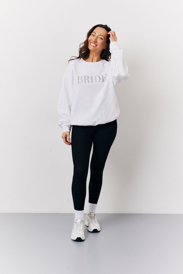 In The Style In The Style White Bride Slogan Sweatshirt White