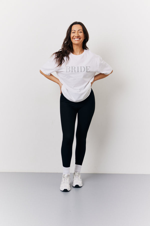 In The Style In The Style White Bride Slogan T-Shirt White