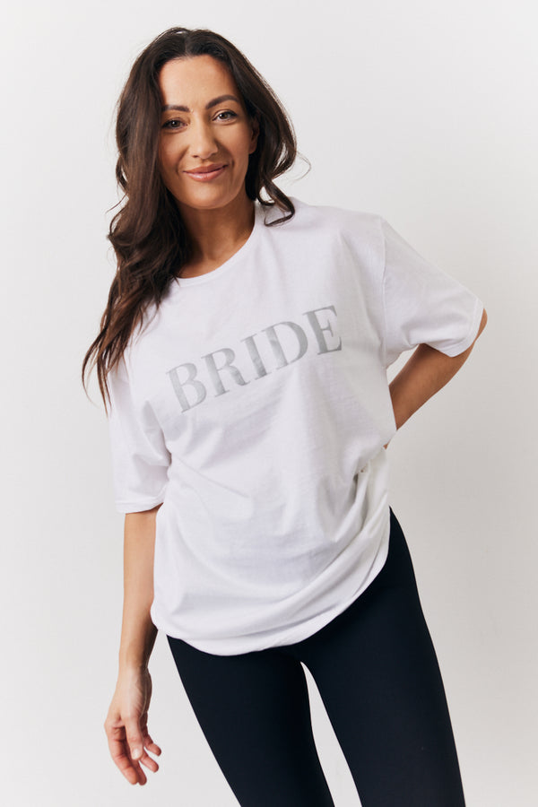 in the style In The Style White Bride Slogan T-Shirt White