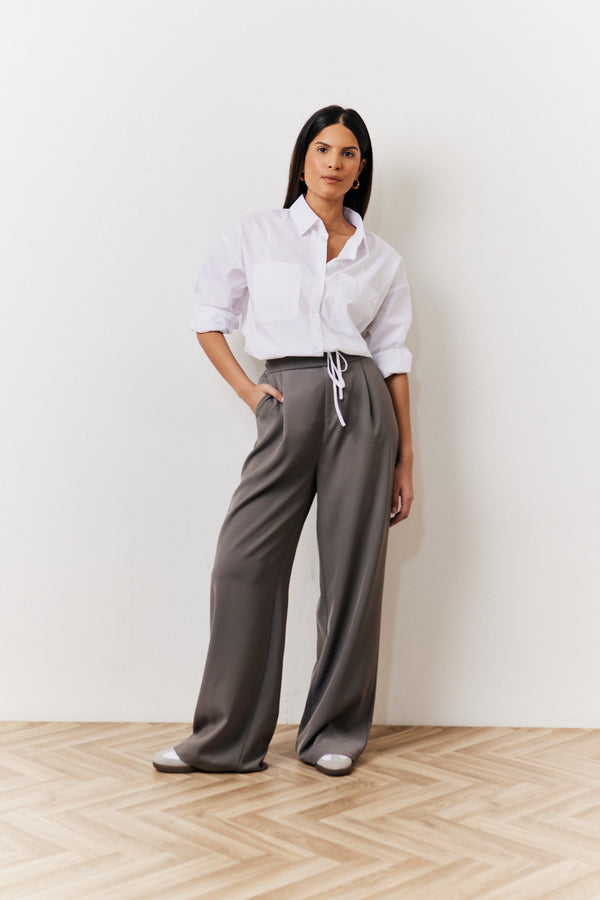 In The Style In The Style White Oversized Poplin Shirt White