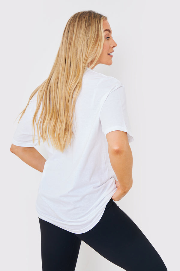 In The Style In The Style Wifey Slogan T-Shirt White