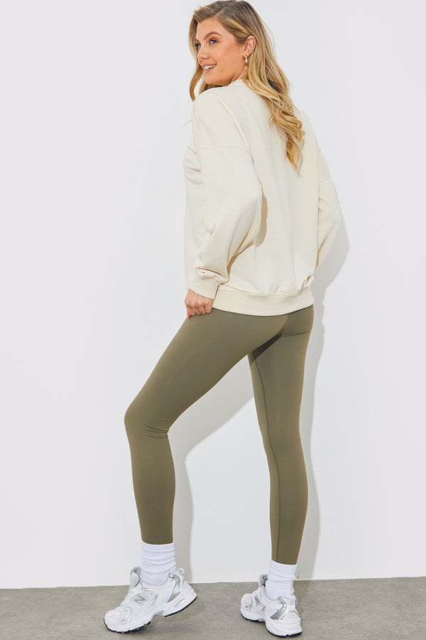 In The Style In The Style Wrap Front Legging Burgundy