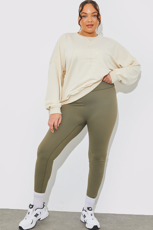 In The Style In The Style Wrap Front Legging Burgundy