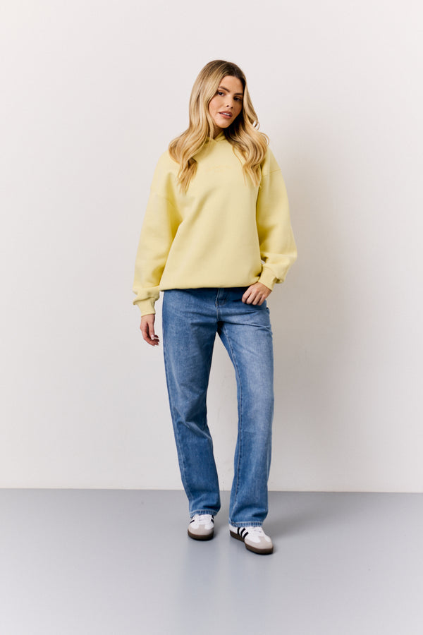 In The Style In The Style Yellow Graphic Oversized Hoodie Yellow