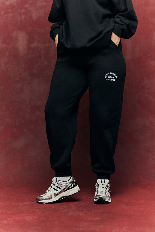 In The Style {# Title Already Starts With Vendor: Print Nothing Extra #}Fits Embroidered Co-Ord Joggers Black