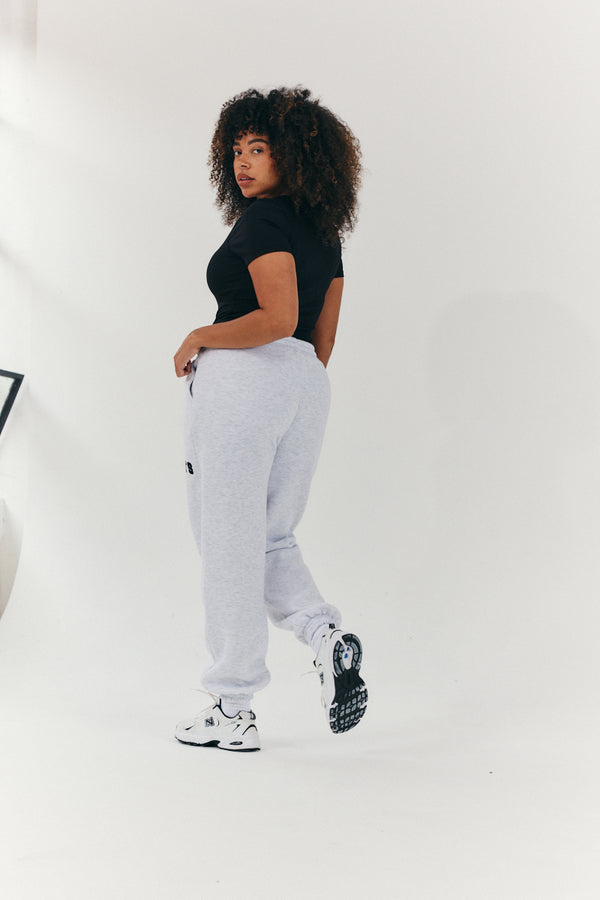 In The Style {# Title Already Starts With Vendor: Print Nothing Extra #}Fits Embroidered Cuffed Joggers Grey