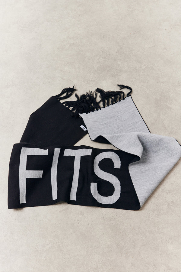 In The Style {# Title Already Starts With Vendor: Print Nothing Extra #}Fits Knitted Scarf Monochrome