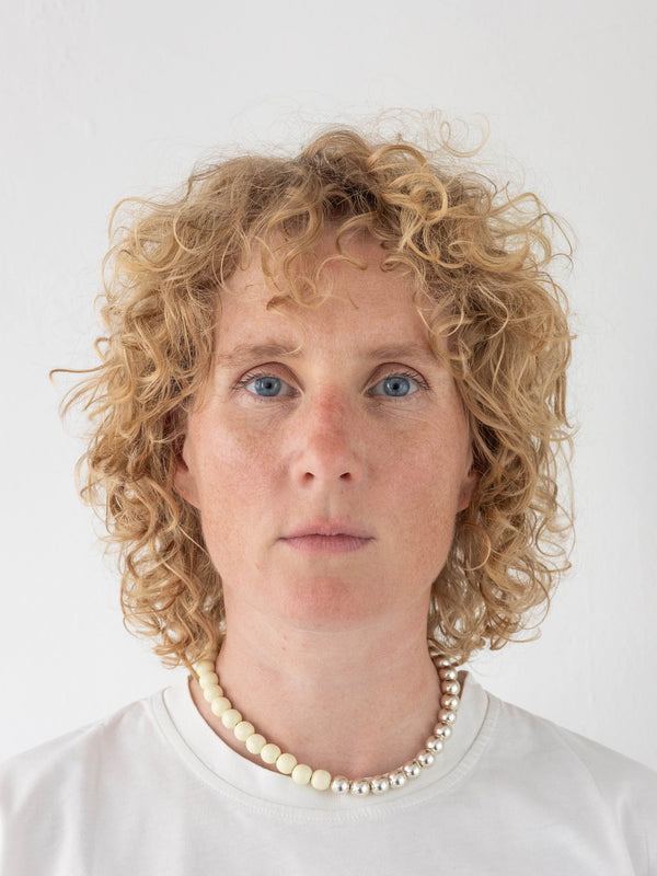 Ina Seifart Perlen Silver/wood Necklace