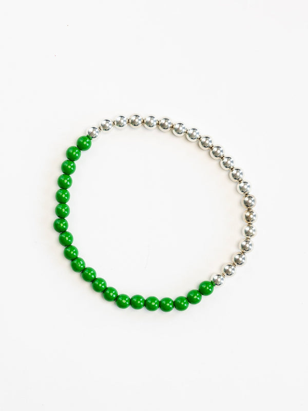 ina seifart Perlen silver/wood necklace