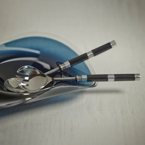 Incasa Alana Salad Serving Set - Black