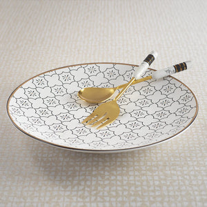 Incasa Alana Salad Serving Set - Gold