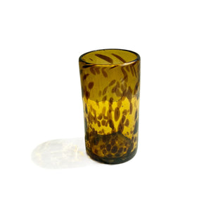 Incasa Alban Handblown Tall Glass - Amber