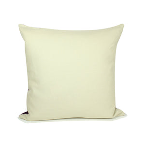 Incasa Alma Pillow - Purple / Cream - 20" X 20"