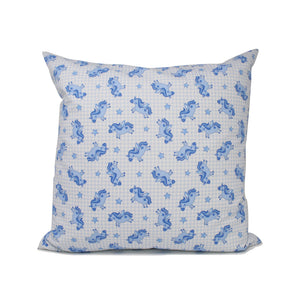 incasa Blue Unicorn Pillow - 18" x 18"