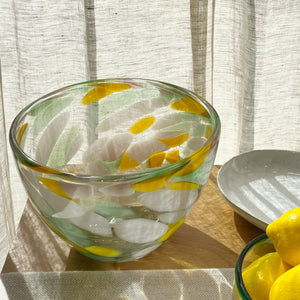 Incasa Clara Salad Bowl - Green/ Yellow